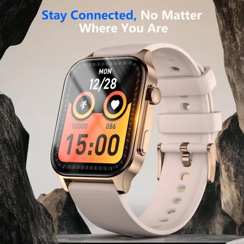 Miniatura 2 de FSTRF Reloj inteligente para hombres y mujeres, pantalla grande de 1.96 pulgadas, legible a la luz del sol, batería de 7 días y carga rápida de 15