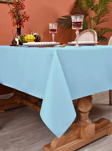 Miniatura 3 de MEANMOY Mantel cuadrado de poliéster lavable, resistente al agua y a las manchas, de 210 GSM, de 54 x 54 pulgadas, mantel de mesa rectangular sin