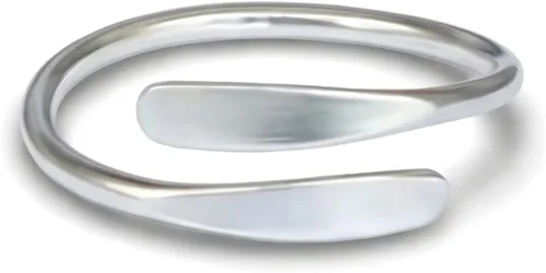 Miniatura 9 de Sterling Silver Toe Ring, Handmade Adjustable Open Band, Minimalist Dainty Summer Beach Foot Jewelry for Women, Can Be Worn as Knuckle or Pinky Ring