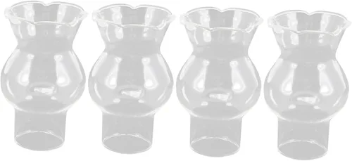 OSALADI 4 piezas de vidrio lámpara de aceite globo reemplazo queroseno luz cubierta para lámparas vintage y seguro para decoración del hogar e