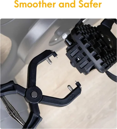 Miniatura 6 de Venzo Clips para dedos de bicicleta para bicicleta, adaptadores de pedal de bicicleta de ejercicio para interiores, compatible con pedal