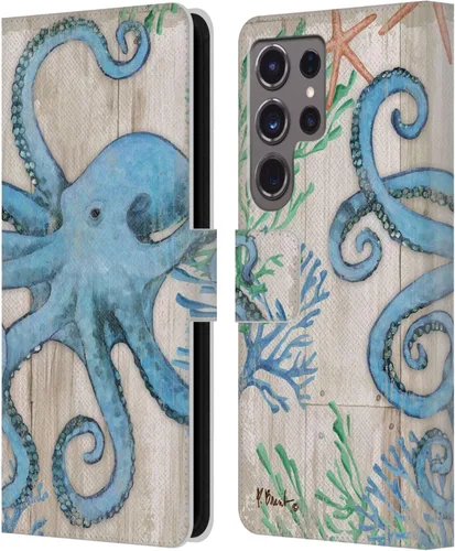 Miniatura 8 de Head Case Designs Funda de piel con licencia oficial de Paul Brent Agate Mermaid Coastal para Samsung Galaxy S24 Ultra 5G