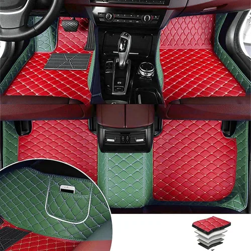 Miniatura 15 de Alfombras para todo tipo de clima de TAHALI - Alfombrillas impermeables, antideslizantes, de cuero para automóviles, SUV, camiones - Proteja