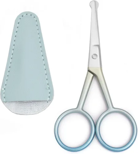 Miniatura 6 de Tijeras de manicura prémium de punta redondeada, multiusos, de acero inoxidable, para cutículas, pedicura, belleza, para uñas, cejas, pestañas, piel