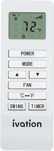 Ivation Mando a distancia de repuesto para manguera IVAPACWIFI para IVAPACWIFI8K, IVAPACWIFI10K, IVAPACWIFI12K e IVAPACWIFI13K Wi-Fi Aire