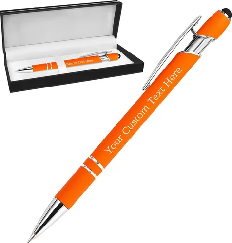 Miniatura 29 de Bolígrafos personalizados personalizados con grabado gratuito a granel con mensaje de nombre, bolígrafos personalizados para negocios, oficina