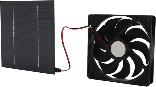 Miniatura 3 de Kit de ventilador de panel solar, mini ventilador de panel solar de 100 W, ventilador de techo alimentado por energía solar para RV, yate