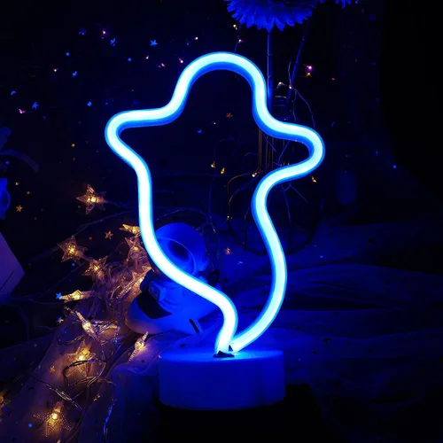 Miniatura 2 de Luz de neón con base de neón, luces de noche, decoración de pared, decoración del hogar, luz led