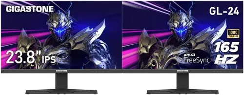 Miniatura 3 de Gigastone Monitor de luz trasera LED IPS de 24 pulgadas, paquete de 2 unidades de 100 Hz FHD 1920 x 1080, 178° WideView, sin marco, monitor dual