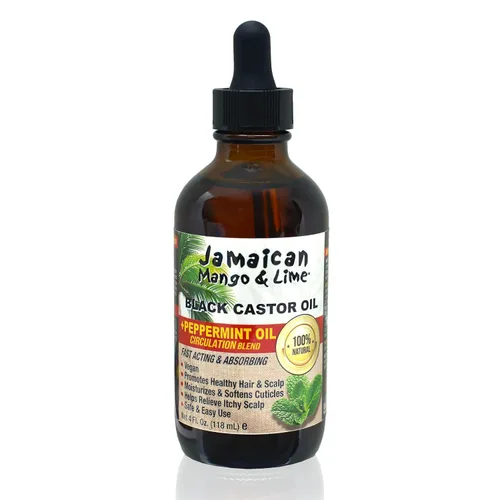 Miniatura 4 de Jamaican Mango & Lime Aceite de ricino negro – Aceite para cabello y cuero cabelludo para mechones, trenzas, giros y cabello natural – Fortalece