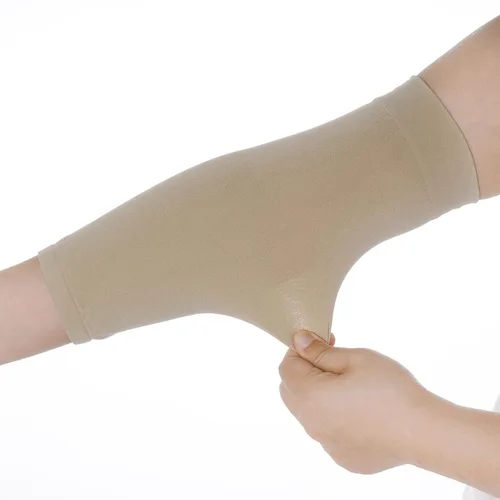 Miniatura 3 de HOVEOX 1 par de mangas de antebrazo para cubrir tatuajes para hombres y mujeres, Desnudo/, Grande