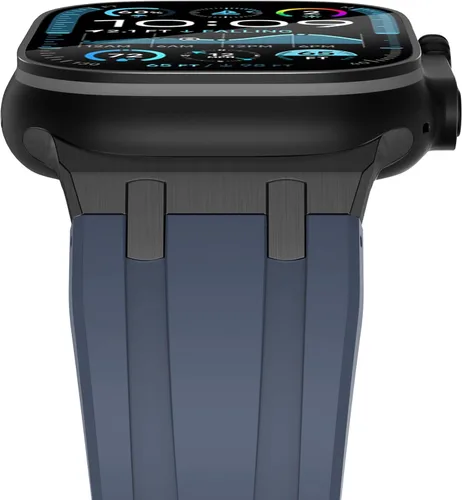 Miniatura 21 de NewWays AP - Correa de lujo para Apple Watch Ultra de 1.929 in 1.811 in 1.772 in 1.732 in 1.654 in 1.614 in 1.575 in 1.496 in para hombres