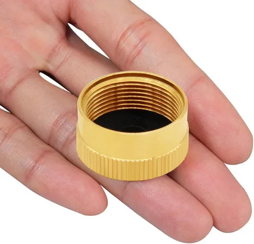 Miniatura 3 de Uenede 5 tapas de botella de propano de latón macizo adecuadas para todos los tapones de tanque de recarga de gas de 1 libra sellados