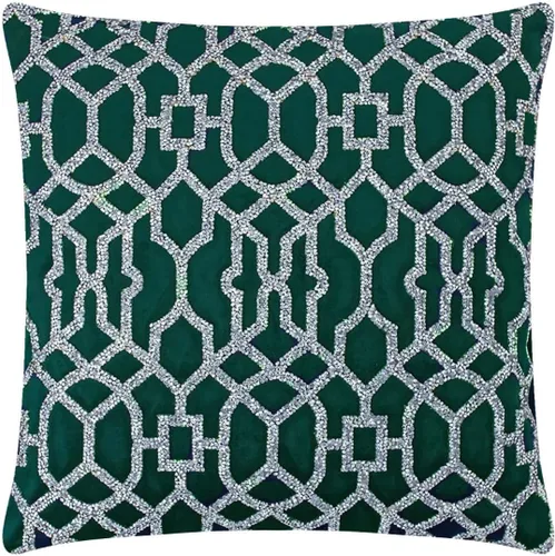 Miniatura 13 de Almohada de celosía, diamantes de imitación brillantes en terciopelo suave, inserto de fibra hipoalergénica, funda lavable, única, decoración
