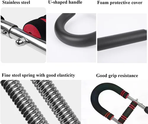 Miniatura 3 de Twister Arm Trainer ajustable 60-100lb pecho hombro antebrazo sistema de fuerza portátil de cuerpo completo equipo de entrenamiento para gimnasio