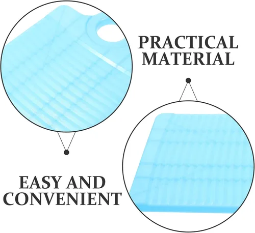 Miniatura 7 de DOITOOL Mini tabla de lavado de plástico,Lavabo de mano para lavar la ropa, pequeña tabla de lavado para niños camisas lima limpia