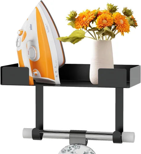 Miniatura 8 de JUYSON - Soporte de pared para tabla de planchar para tabla de planchar con patas T&Y, pequeño soporte de pared para tabla de planchar, soporte