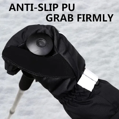 Miniatura 5 de SINDALU Large Waterproof Insulated Ski Gloves Men Women, 200 g Thicken Filler Thermal Winter Gloves, Touch Screen Gloves, Breathable Warm Snowmobile
