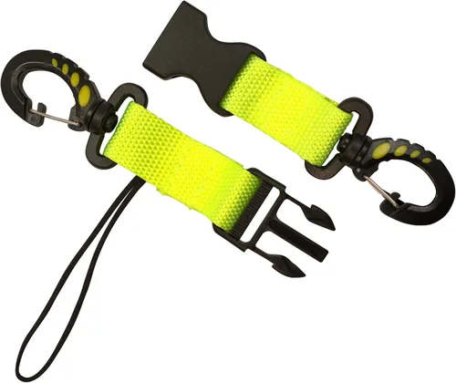 Miniatura 6 de Scuba Clips Lanyard with Dual Clips and Quick Release Buckle, Scuba Accessory for Diving, Dive Clip for Equipment Essentials Amarillo