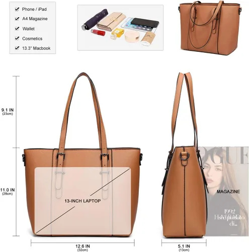 Miniatura 5 de Bolsos y bolsos de mano para mujer, bolso de hombro con asa superior, bolso de dama