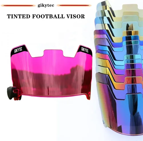Miniatura 5 de Visera de Fútbol Americano Visera para Casco de Fútbol Americano Resistente a los Arañazos Bloqueo UV Visera de Protección Facial para Jóvenes