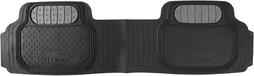 Miniatura 7 de FH Group Alfombrillas para auto - Alfombrillas de goma resistentes para autos, juego completo universal, alfombrillas automotrices recortables, Gris