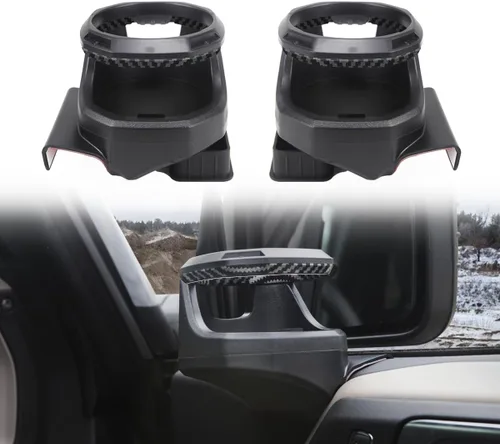 Portavasos de ventana para Ford Bronco de 2/4 puertas 2021 2022 2023 hasta 30 onzas antideslizante de 2 lados para bebidas de automóvil, soporte