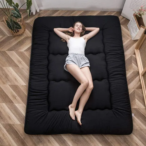 Miniatura 48 de MAXYOYO - Colchón de piso japonés, colchón tipo futón, colchón de tatami grueso, plegable, enrollable, colchón para niños y niñas, para dormitorio