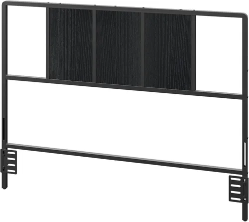 Miniatura 15 de MAHANCRIS Cabecero tamaño Queen solamente, cabecero de metal con adaptadores, estilo industrial minimalista para camas tamaño Queen, Greige Gris