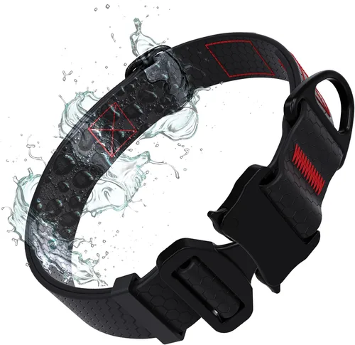 Miniatura 10 de Tuff Pupper Collar de acción impermeable para perros Collar de perro resistente al agua A prueba de desgarros y sin olor Herrajes metálicos