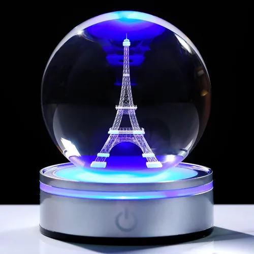 Miniatura 19 de Movdyka Bola de cristal 3D de colibrí, regalos para mujeres y hombres, adorno de colibrí de vidrio, figura de animales, decoración del hogar