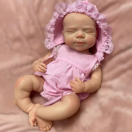 Miniatura 8 de Gileutay Muñecas de bebé de silicona de 12 pulgadas, cuerpo completo, muñecas realistas reborn para niñas, recién nacidas pintadas a mano que