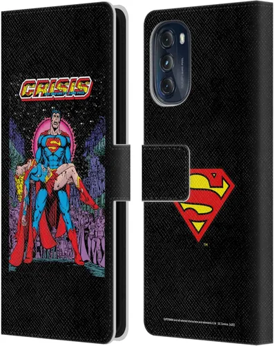 Head Case Designs Officially Licensed Superman DC Comics Crisis On Infinite Earths Famous Comic Book Covers Leather Book Wallet Case Cover
