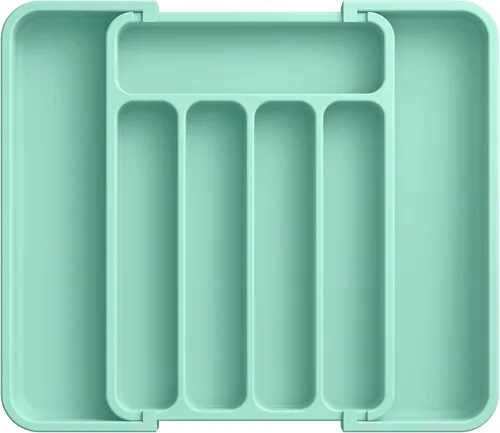 Miniatura 19 de Aujen Organizador de cubiertos – Organizador de cajones de cocina expandible, organizador de utensilios ajustable, bandeja de cubiertos