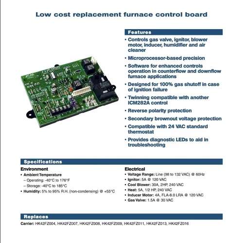Miniatura 2 de ICM Controls ICM282A repuesto OEM, portador HK42FZ - serie para 325878-751