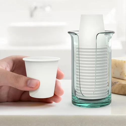 Miniatura 5 de Dealusy 200 tazas de café desechables de 3 onzas, tazas de enjuague bucal para baño, sin fugas, aptas para alimentos, mini taza de papel pequeña