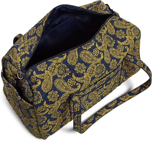 Miniatura 3 de Vera Bradley Women's Cotton Collegiate Large Travel Duffle Bag (Multiple Teams Available)