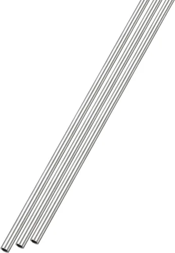 METALLIXITY Tubo de acero inoxidable 316 (0.039 in de diámetro exterior x 0.006 in de pared T x 9.843 in de largo), 3 piezas, tubo recto - para