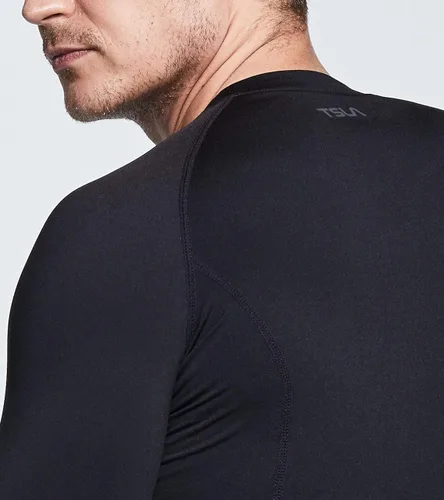 Miniatura 2 de TSLA Paquete de 1 o 2 camisas térmicas de compresión de manga larga para hombre camiseta deportiva de capa base camiseta de invierno para correr