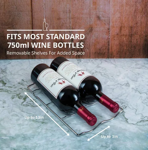 Miniatura 7 de Schmecke - Refrigerador de vino con compresor de 12 botellas con cerradura Gran bodega independiente Refrigerador de vino digital 41f-64f