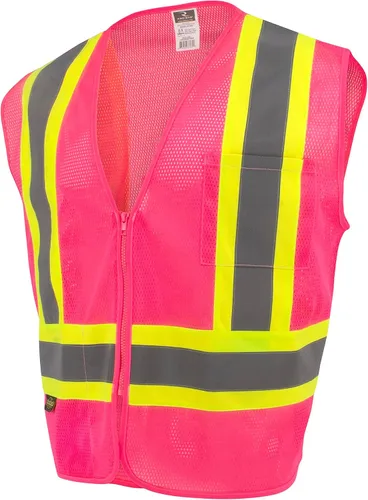 Radians Chaleco de seguridad SV22-1 Economy Type O Clase 1 Rosado