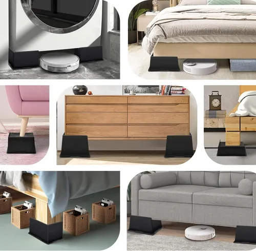 Miniatura 7 de ANNKUT Elevadores de cama de 2 pulgadas, resistentes, elevadores de sofá de gran tamaño, elevadores de muebles extra anchos para sofá, mesa