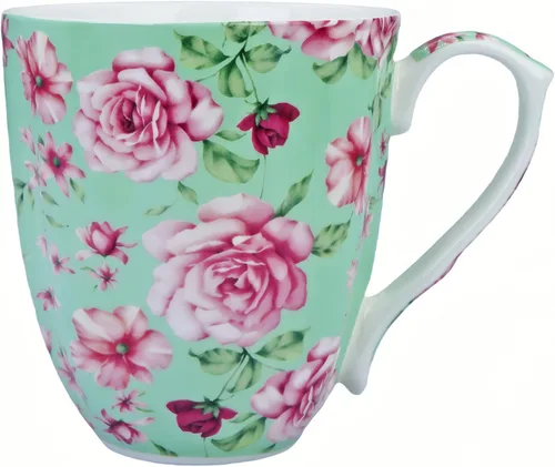 Miniatura 8 de Tazas de café de porcelana de hueso de 14 onzas para mujer, taza de café floral, tazas de té, tazas de café novedosas, regalo para mujeres, madres