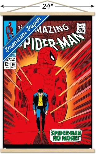 Miniatura 3 de Trends International Marvel Comics Amazing Spider-Man #50 - Póster de pared, 22.37 x 34.00 pulgadas, paquete de impresión premium y colgador
