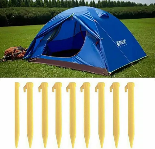 Miniatura 7 de 10 estacas de tienda de campaña para acampar al aire libre, suelo, patio, jardinería, estaca resistente