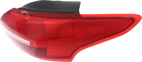 Miniatura 3 de Evan Fischer Conjunto de luz trasera compatible con Ford Focus Sedan 2015-2018, lente roja, exterior del lado del pasajero