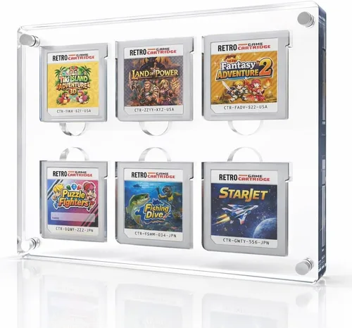 Estuche de exhibición de cartuchos de videojuegos, compatible con soporte para tarjetas Gameboy Advance, marco acrílico magnético para colección de
