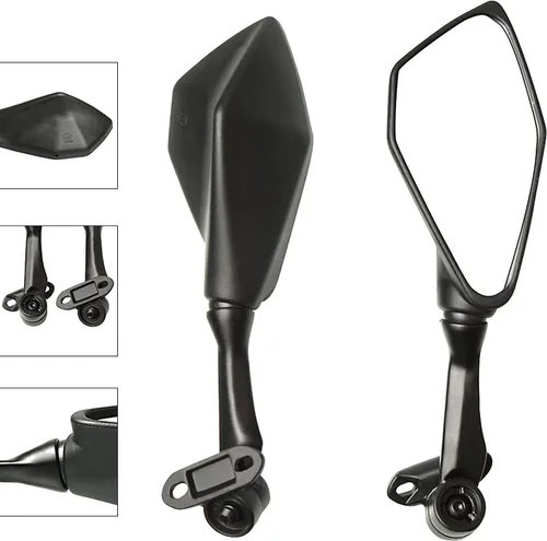 Miniatura 2 de Mamiko Retrovisores de motocicleta compatibles con Kawasaki Ninja 400/2011-2018 Ninja 250 ZX 6R 636 650 300R EX300 ABS repuesto Kawasaki 1