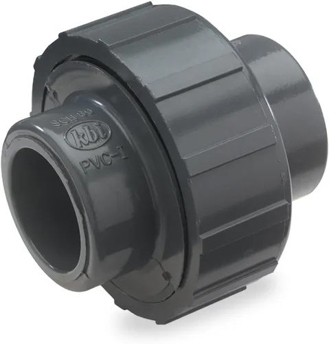 King Brothers Inc. U-1500-S - Instalación de tubería de PVC, unión deslizante de 1-1/2 pulgadas, horario 80, junta tórica EPDM, gris, 1-1/2 pulgadas
