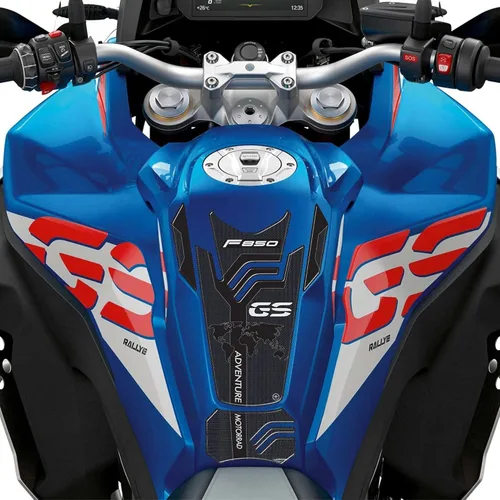 Miniatura 6 de labelbike - Adhesivo 3D para motocicleta, protección y decoración para depósito de combustible en resina compatible con BMW F850 GS 2018-2024, negro